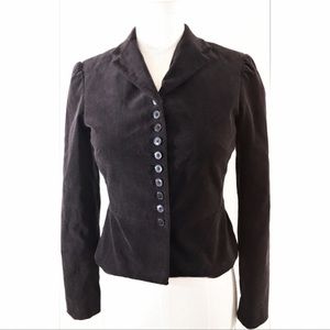 ❤️ GAP Victorian Vibe Black Velvet Blazer
